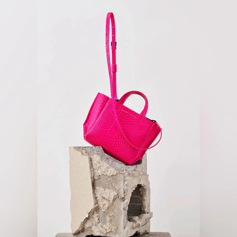 Ampersand as Apostrophe Micro Tote Neon Pink - Picture 1 of 5